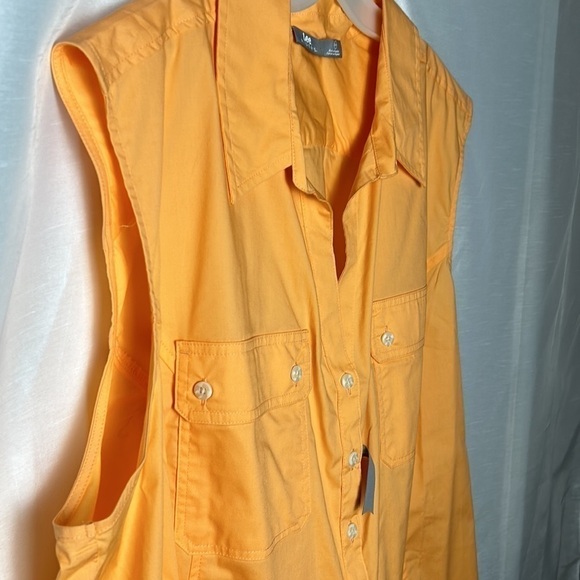 Y2K, vtg,NWT, LEE  shirt,women 3X  .Orange ,cotton blend ,cottagecore, - Picture 5 of 11
